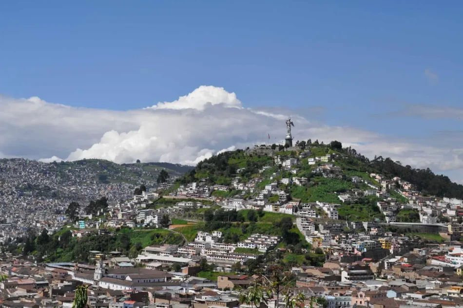 The Panecillo. 14 km from Go Quito Hotel.