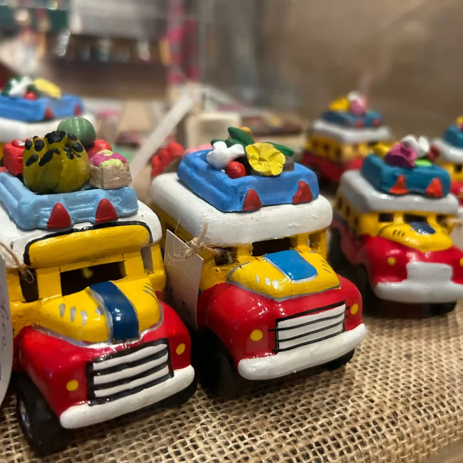 Traditional “chiva” bus handicraft